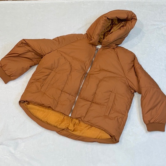 Urban Outfitters UO Izzy Hooded Ultra-cozy Puffer Jacket Color Beige - Picture 5 of 15